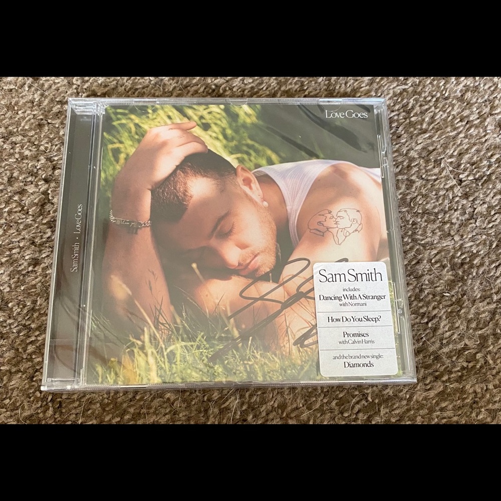 Sam smith love goes signed cd